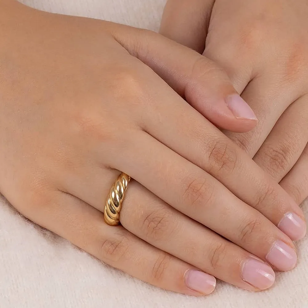 Clearance Bague en Or Remous de la Vague Bagues