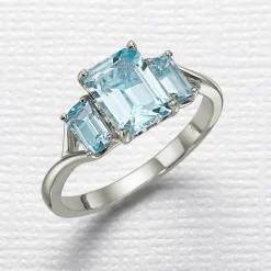 Best Sale Bague en Topaze Bleue Fais-Moi Confiance Bagues