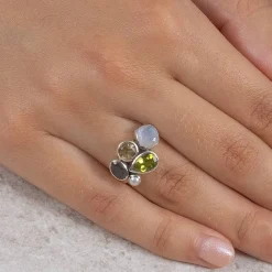 Shop Bague Pierre Précieuse Entourée de Sérénité Bagues