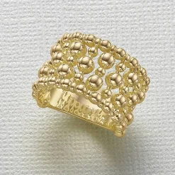 Cheap Bague plaquée Or Éclat de Bulle Bagues