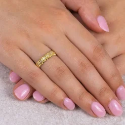 Best Bague Plaquée Or Encerclée de Lumière Bagues