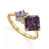 Discount Bague Prisme Violet Bagues