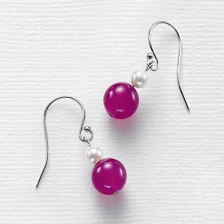 Cheap Boucles d'oreilles d'Agates Jouez Sur les Couleurs Boucles D'oreilles