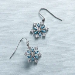 New Boucles d'oreilles de Cristal Qu’il Neige Boucles D'oreilles