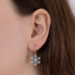 New Boucles d'oreilles de Cristal Qu’il Neige Boucles D'oreilles