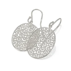Store Boucles d’oreilles en Argent Ouverte à l’Élégance Boucles D'oreilles