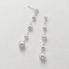 Discount Boucles d'oreilles en Argent Ponctué d’une Perle Boucles D'oreilles