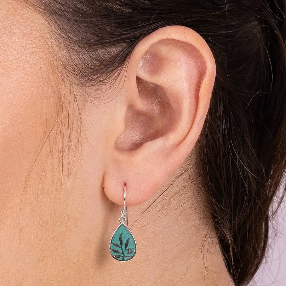 New Boucles d'oreilles en Argent Style Idyllique Boucles D'oreilles