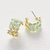 Store Boucles d’oreilles en Cristal Menthe Fraîche Boucles D'oreilles