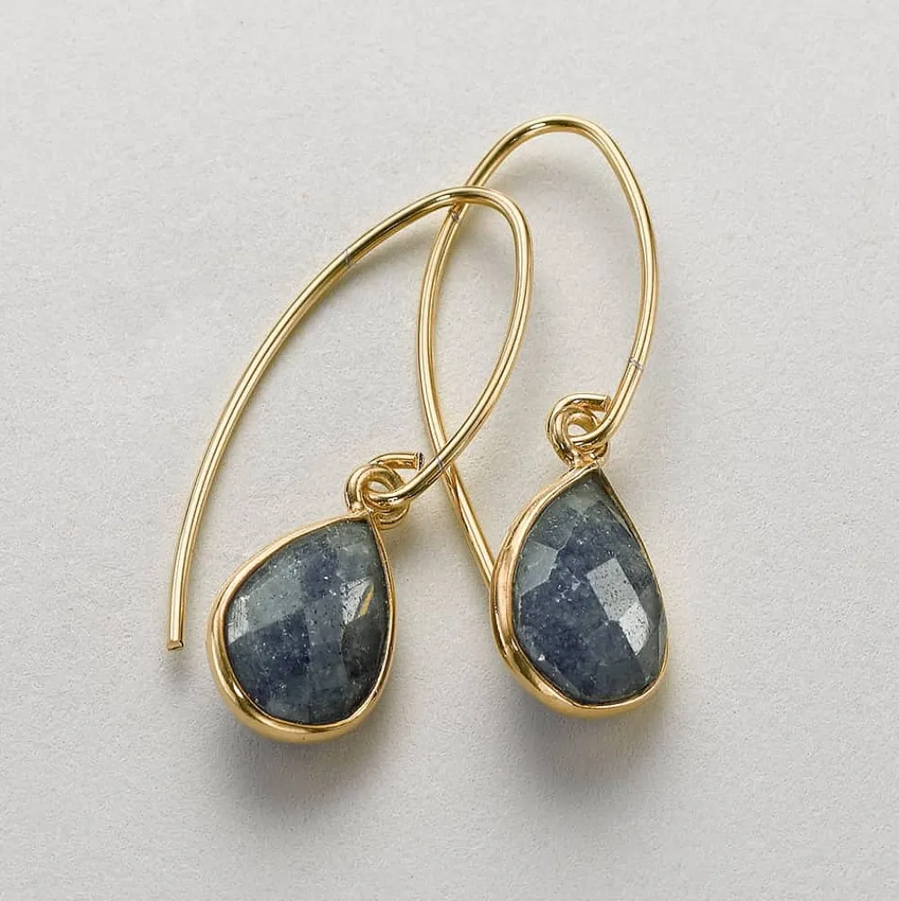 Hot Boucles d’oreilles en Lapis Vision Intérieure Boucles D'oreilles