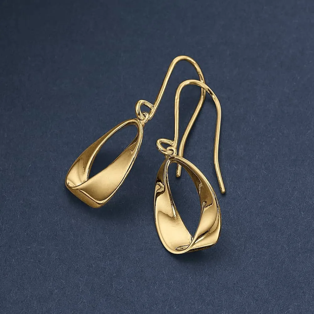 Flash Sale Boucles d’oreilles en Or Ruban Rayonnant Boucles D'oreilles