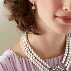 Fashion Boucles d'oreilles en Perles Damoiselle Art Déco Boucles D'oreilles
