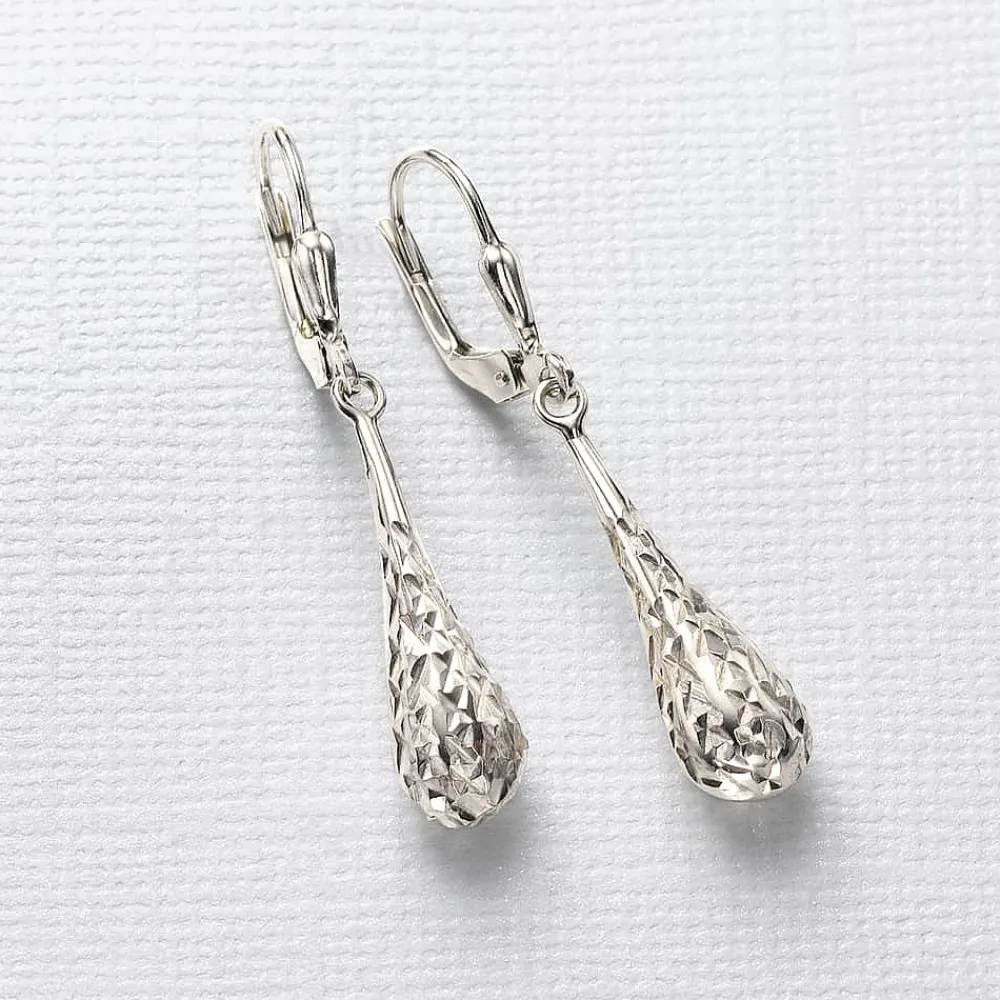 Store Boucles d’oreilles Goutte en Argent Boucles D'oreilles