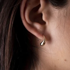 New Boucles d'oreilles Gouttes d’Or Fondu Boucles D'oreilles