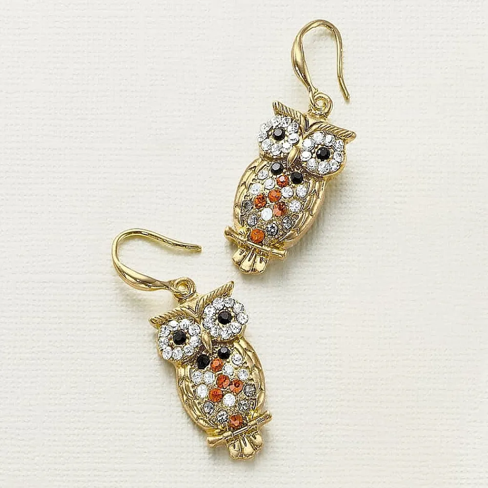 Best Sale Boucles d'oreilles Sagesse du Hibou Boucles D'oreilles