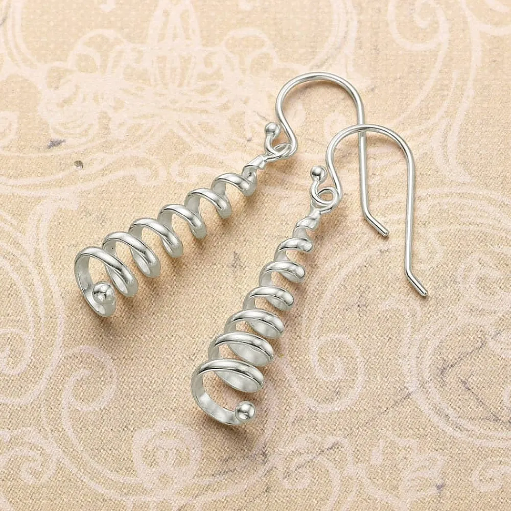 Discount Boucles d’oreilles Spirales d’Argent Boucles D'oreilles