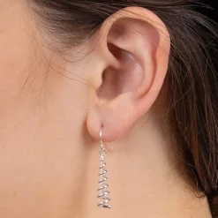 Discount Boucles d’oreilles Spirales d’Argent Boucles D'oreilles