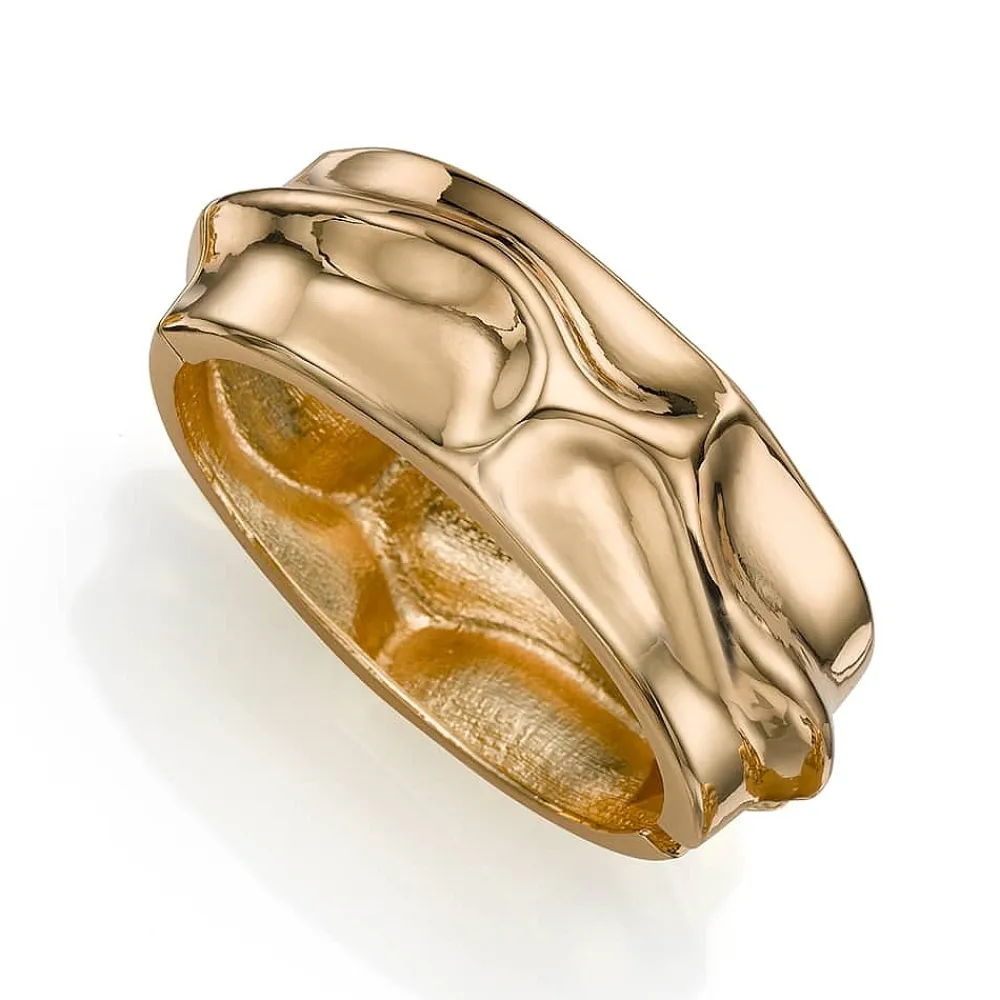 Hot Bracelet Doré Lignes Fluides Bracelets