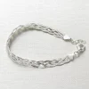 Store Bracelet en Argent Murmure Tissé Bracelets