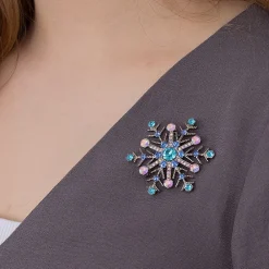 Best Sale Broche en Cristal Flocons de Neige Broches | Broches