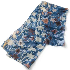 Online Écharpe Botanique Bleue Écharpes Et Foulards