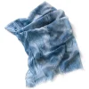 Store Écharpe Feuilles Bleues Écharpes Et Foulards