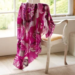 Flash Sale Écharpe Fuchsia Floraison Audacieuse Écharpes Et Foulards