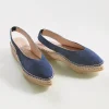 Hot Chaussures à Lanière Bleu Marche Sereine Chaussures Et Chaussons