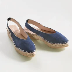 Hot Chaussures à Lanière Bleu Marche Sereine Chaussures Et Chaussons