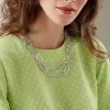 Flash Sale Collier Argenté Mieux Ensemble Colliers Et Pendentifs