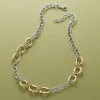 Discount Collier Bicolore Penchant Pour l’Élégance Colliers Et Pendentifs