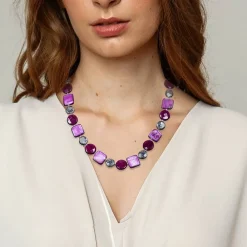 Cheap Collier Éclair Fuchsia Colliers Et Pendentifs