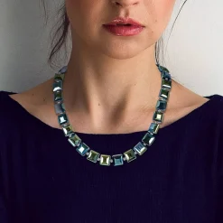 Clearance Collier Éclat de Vert Colliers Et Pendentifs