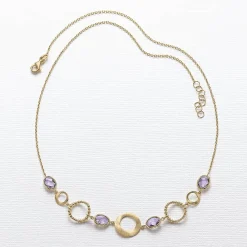 Fashion Collier d’Améthyste Encerclée de Sincérité Colliers Et Pendentifs