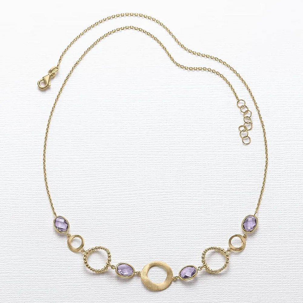 Fashion Collier d’Améthyste Encerclée de Sincérité Colliers Et Pendentifs