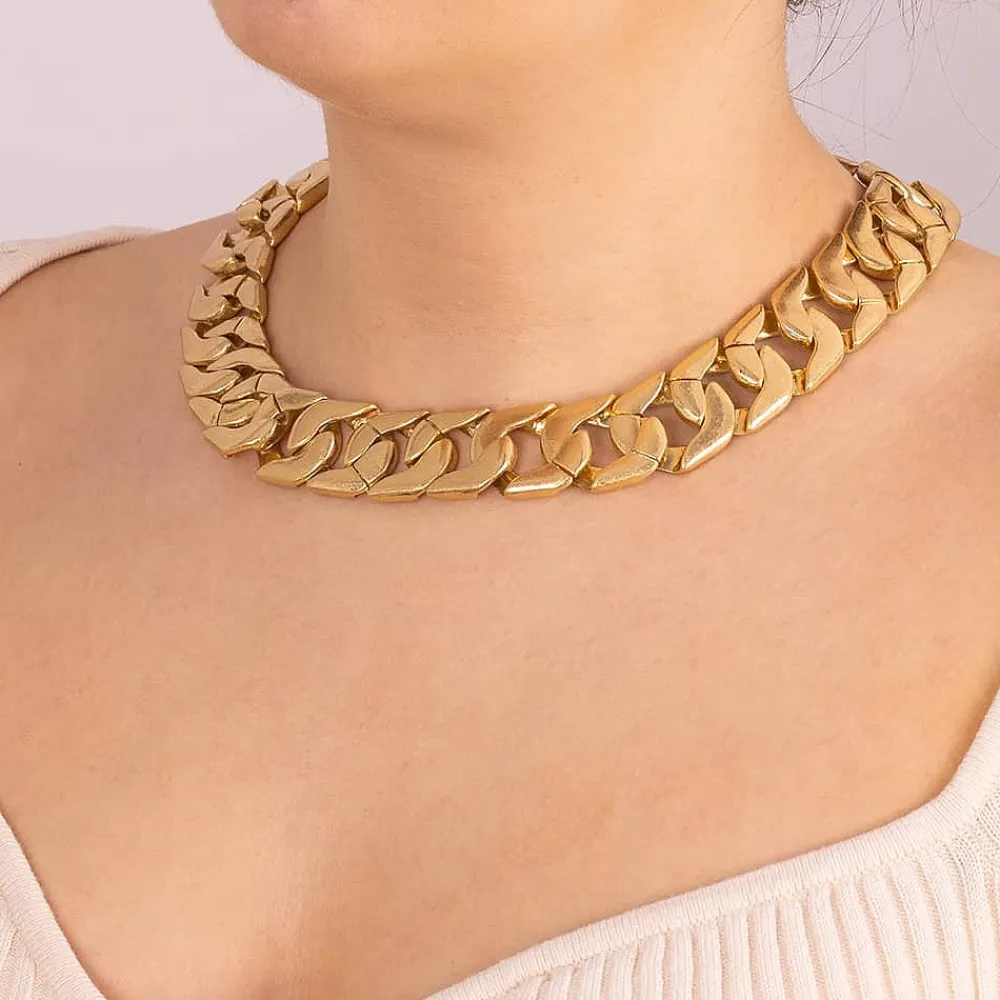 Fashion Collier Dunes Dorées Colliers Et Pendentifs