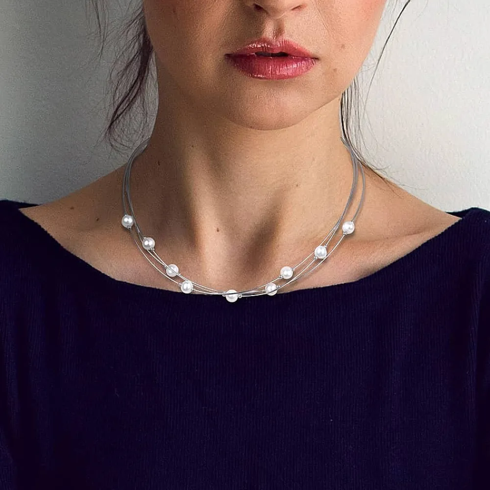 Cheap Collier en Argent Position des Perles Colliers Et Pendentifs