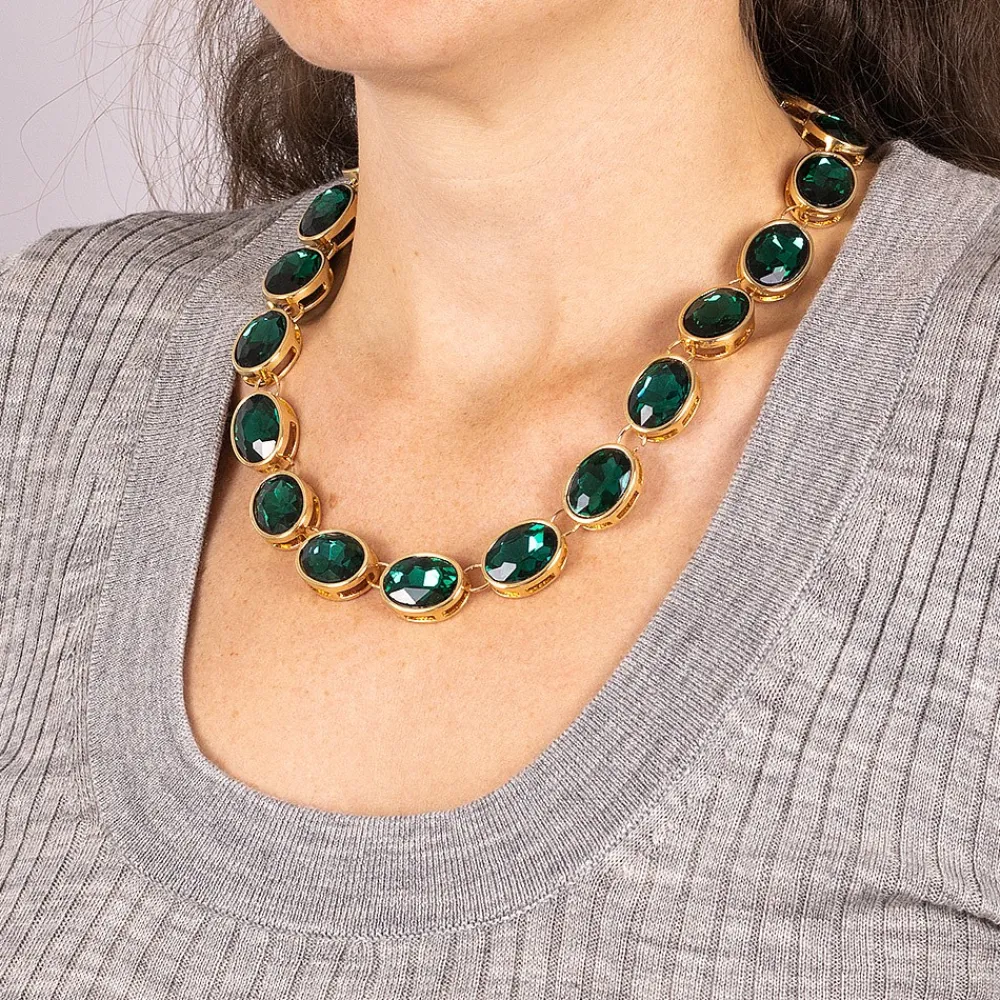 Cheap Collier en Cristal Inspiration du Lierre Colliers Et Pendentifs