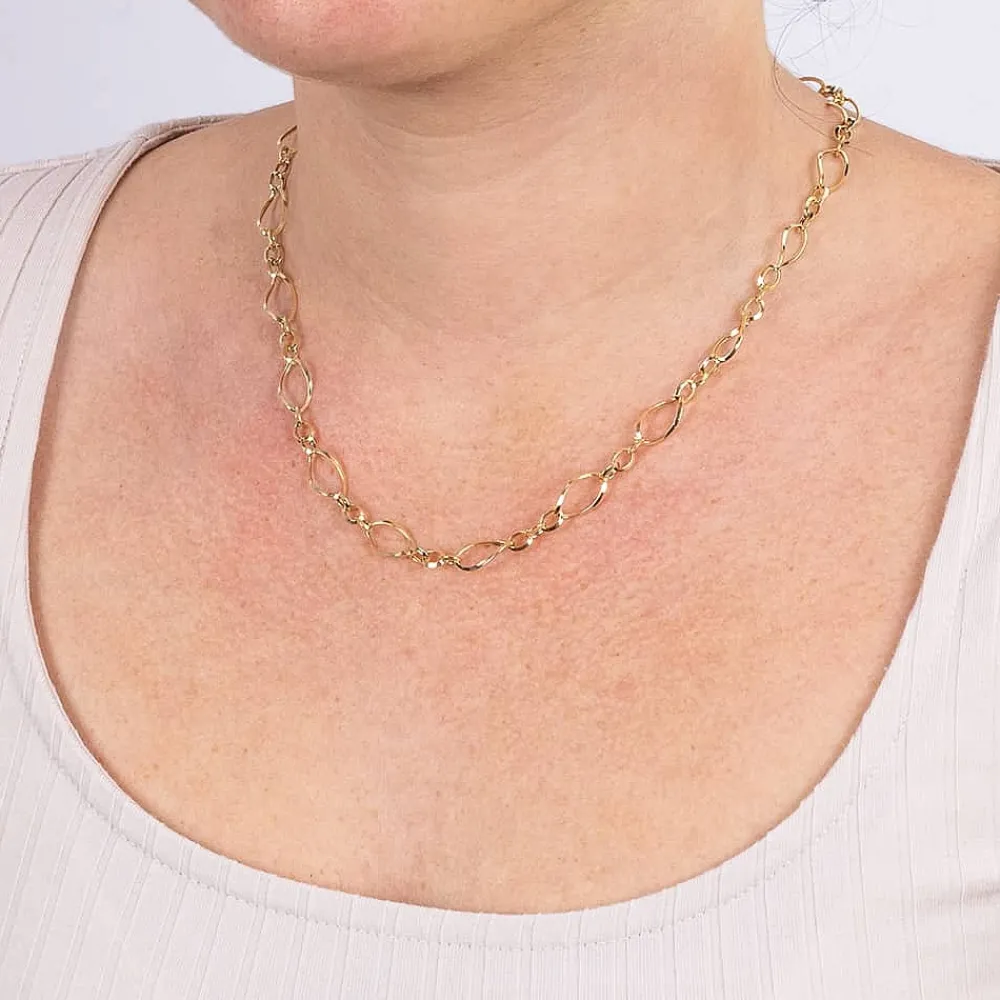 Store Collier en Or Unis Dans la Lumière Colliers Et Pendentifs