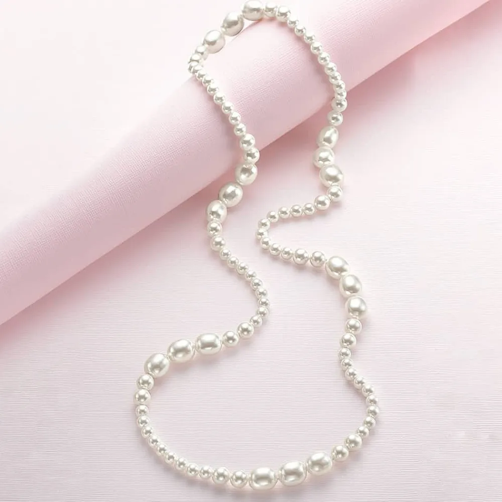 Discount Collier en Perle Sublime Simplicité Colliers Et Pendentifs