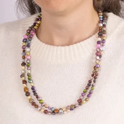 Discount Collier en Perles Drôle de Couleurs Colliers Et Pendentifs