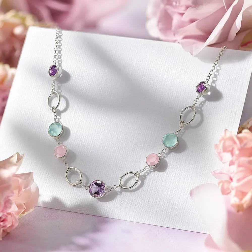 Flash Sale Collier en Pierre Fine Le Jour se Lève Colliers Et Pendentifs
