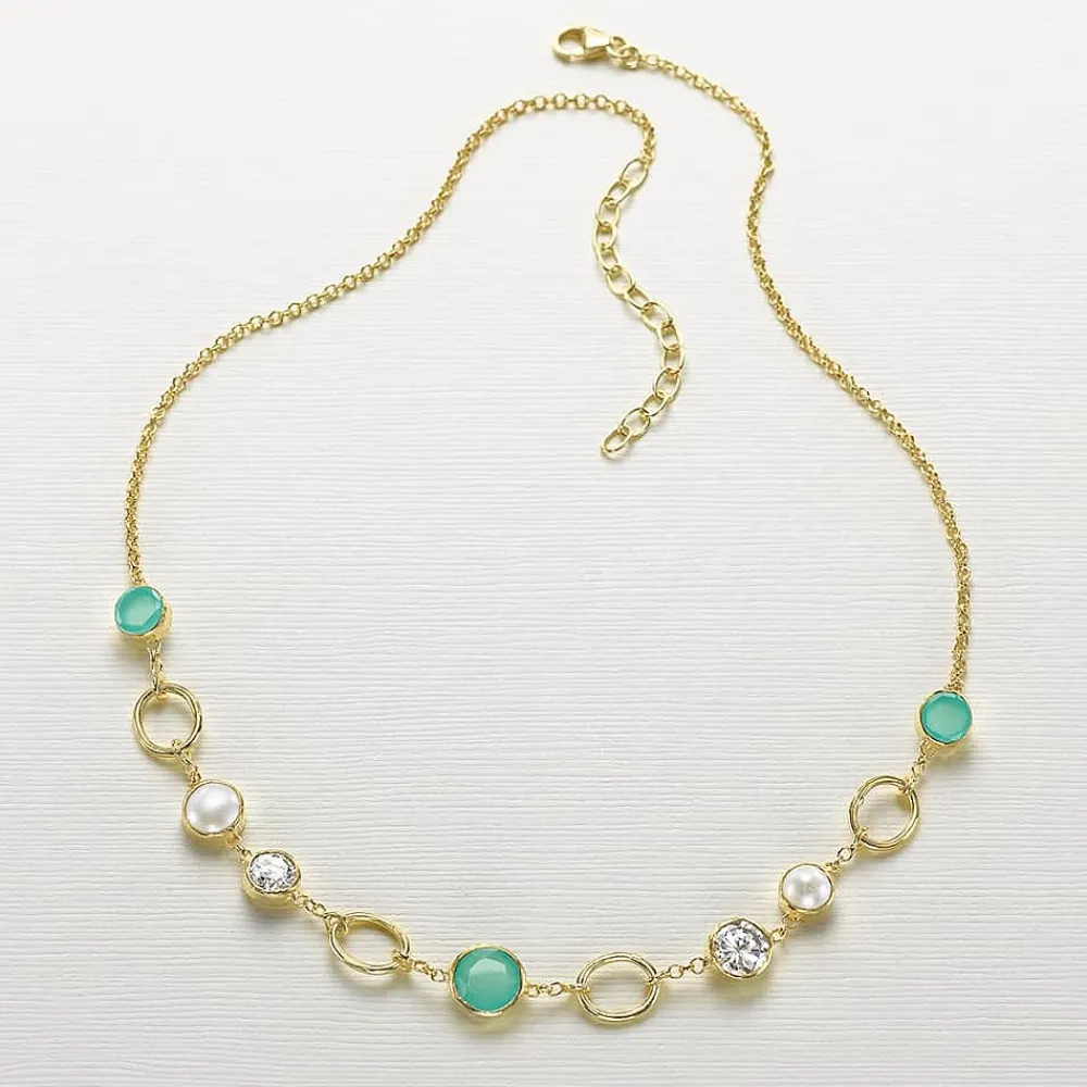 Cheap Collier en Pierre Précieuse Mélodie Mentholé Colliers Et Pendentifs