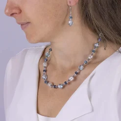 Best Sale Collier en Verre Murano Ciel Limpide Colliers Et Pendentifs