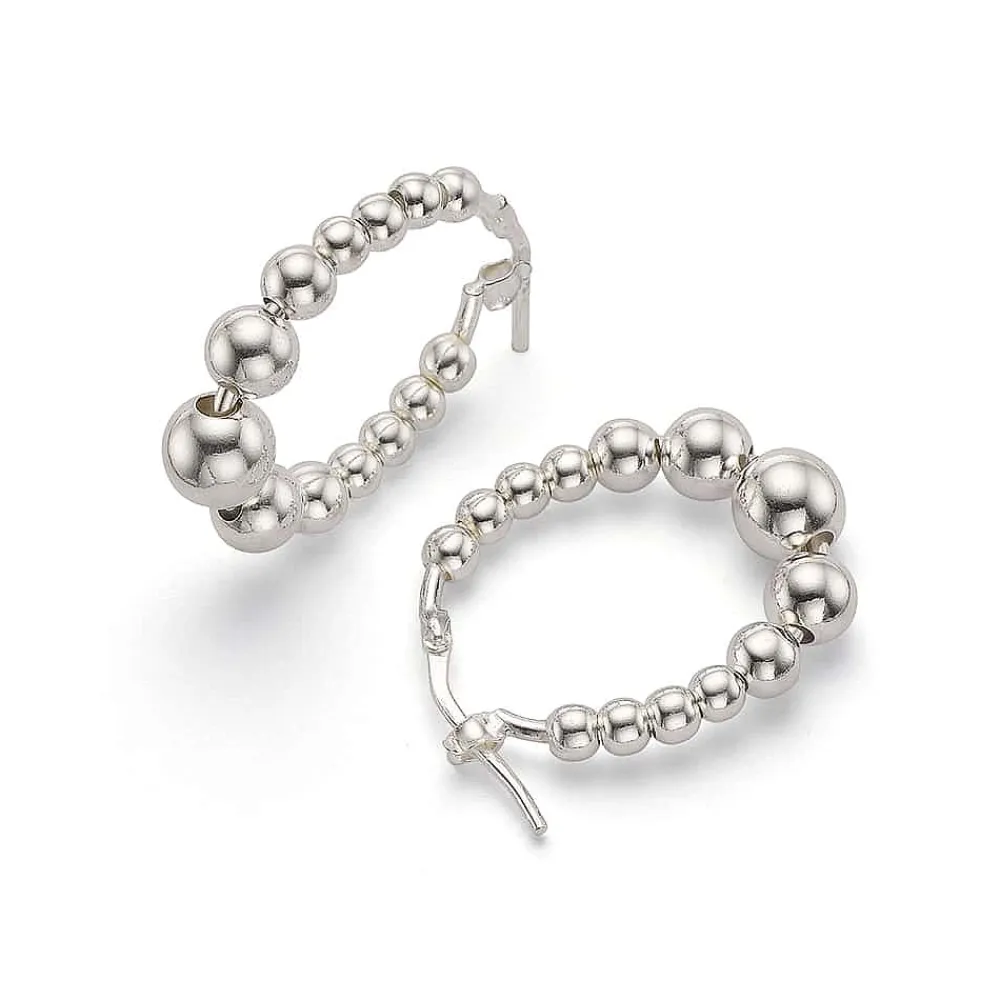 Best Créoles en Argent Perfection Polie Boucles D'oreilles