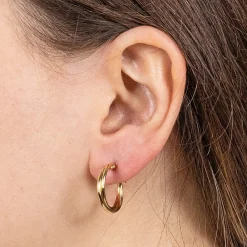 Best Sale Créoles en Or Côte à Côte Boucles D'oreilles