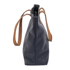 Online Fourre-Tout en Cuir Bleu Marine En Ville Sacs | Sacs À Main