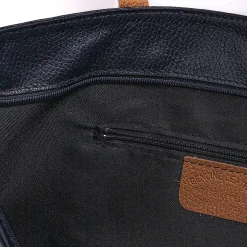 Online Fourre-Tout en Cuir Bleu Marine En Ville Sacs | Sacs À Main