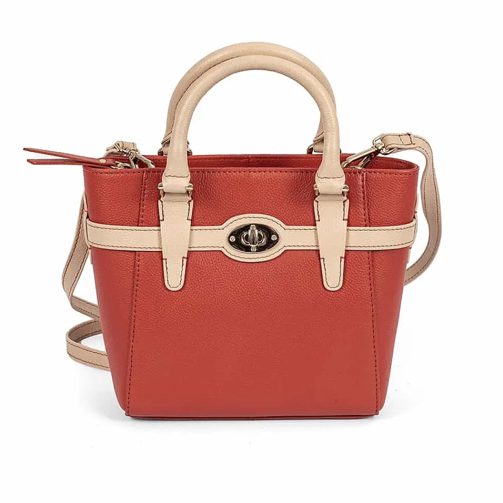 Online Mini Fourre-tout en Cuir Corail Insouciante Sacs