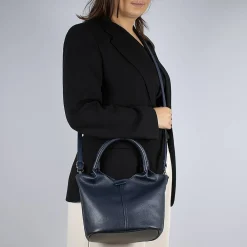 New Mini Fourre-Tout en Similicuir Bleu Marine ou Rien Sacs